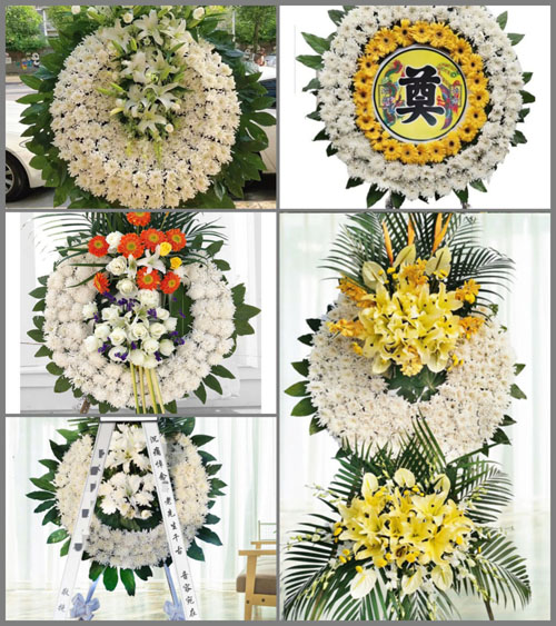 湖北黄石市阳新县白沙镇梁公铺村花圈速递